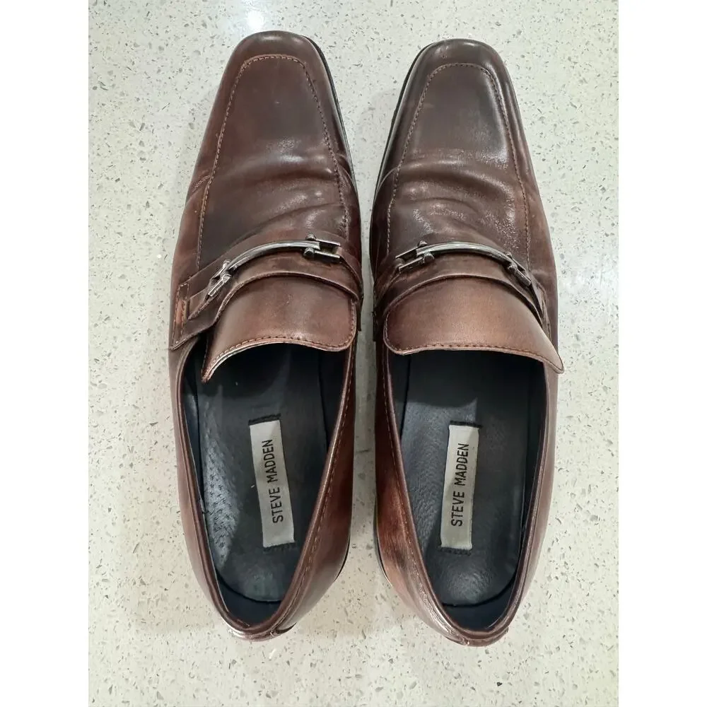 Steve Madden Dark Brown Loafers 806 Men’s Size 10.5